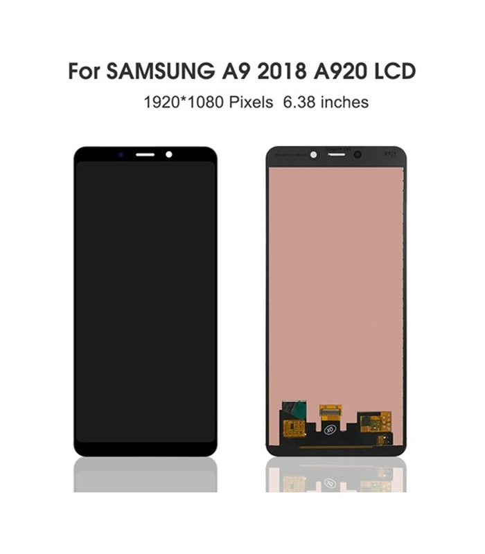 LCD Display Service Pack Galaxy A9 2018 A920 GH82-18308A - Zwart