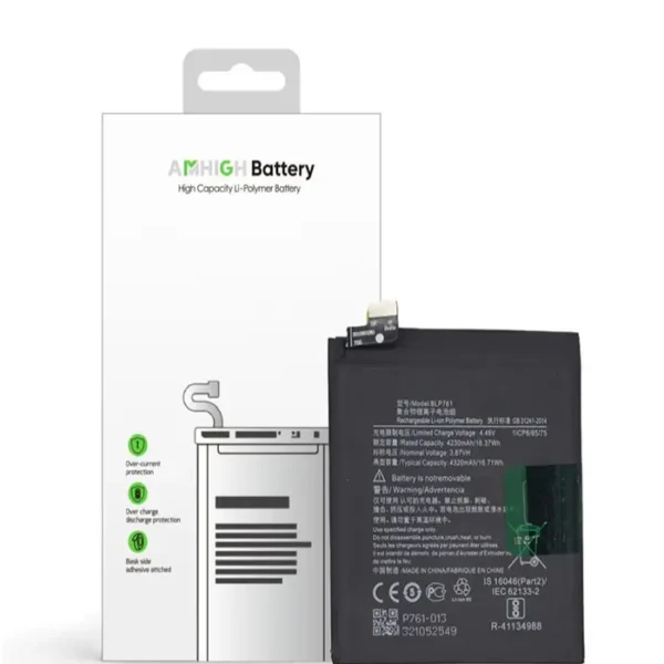 OnePlus 8 Battery- 4320 mAh (AMHigh Premium)