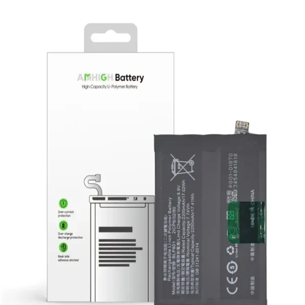 OnePlus 8T Battery- 4500 mAh (AMHigh Premium)