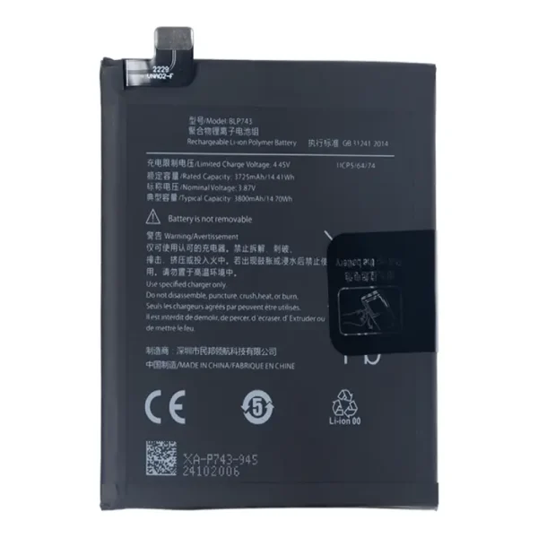 OnePlus 7T Battery- 3800mAh