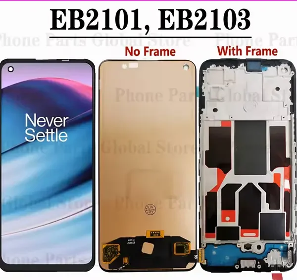 Oneplus Nord CE 5G Display Complete + Frame - Black