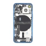 For Apple iPhone 13 Mini Pulled Mid-Frame Housing with Parts No Battery - BLUE
