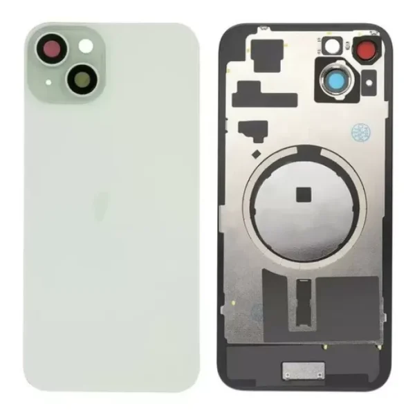 iPhone 15 Back Glass with Logo + Frame (no NFC) - Green