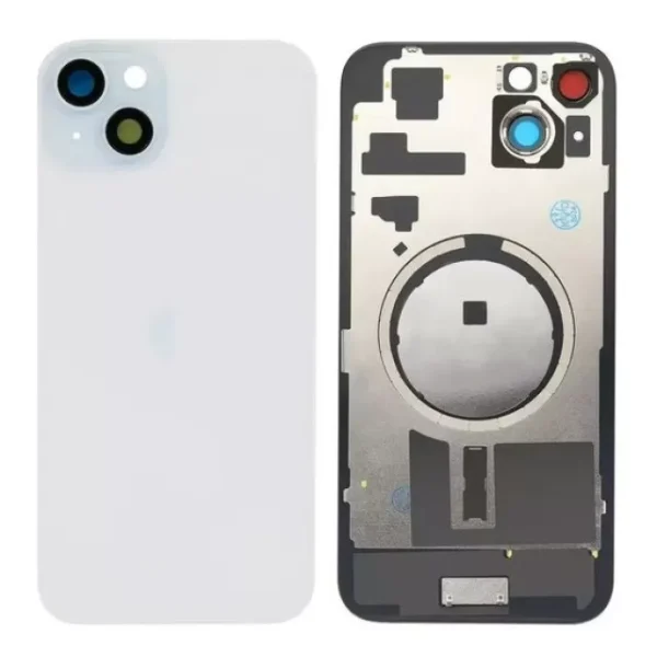 iPhone 15 Back Glass with Logo + Frame (no NFC) - Blue