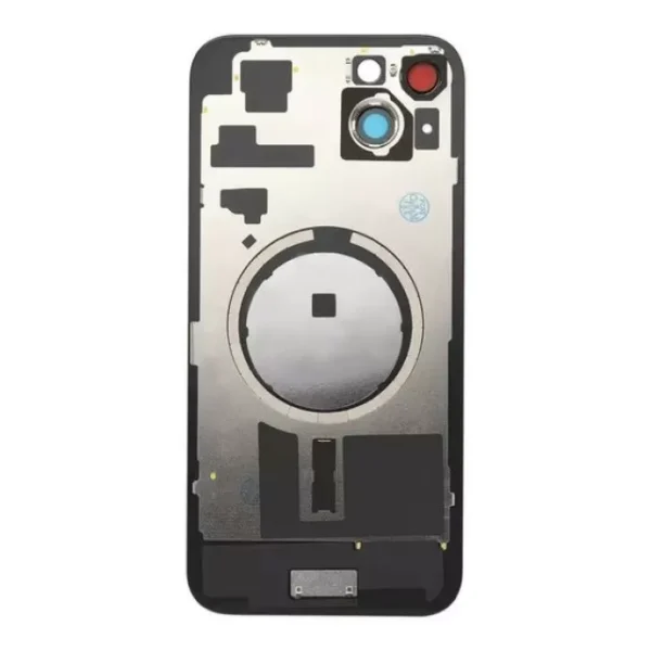 iPhone 15 Back Glass with Logo + Frame (no NFC) - Black