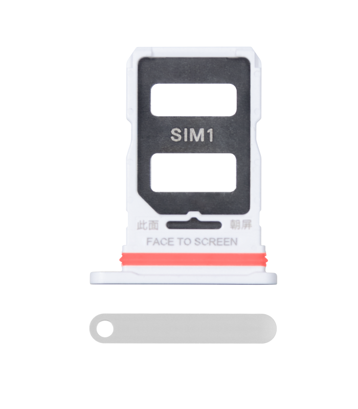 Xiaomi 12T (22071212AG), 12T Pro (22081212UG) Sim Card Holder Silver OEM