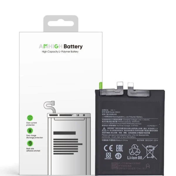Xiaomi Mi 11 (M2011K2C) Battery BM4X - 4600mAh (AMHigh Premium)