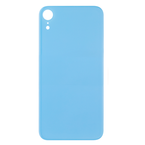 iPhone XR Back Glas With Logo - Blue