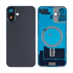 iPhone 16 Plus Back Glass with Logo + Frame and MagSafe magnet No NFC Flex - Black