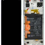 Huawei P40 Lite 5G OEM Service Part Screen Incl. Battery- Silver