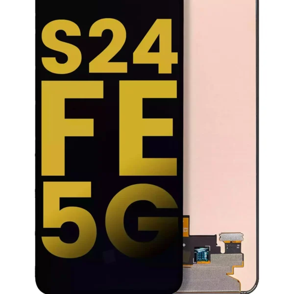 Samsung Galaxy S24 FE LCD Display With Frame Silver PreAssembled Service Pack