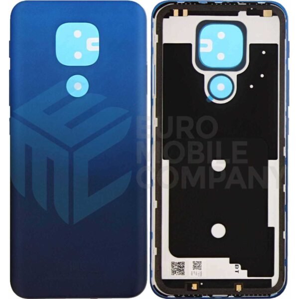 Motorola Moto E7 Plus Battery Cover Navy Blue Without Lens Service Pack