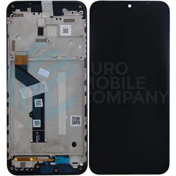 Motorola Moto E7 Plus Display + Digitizer + Frame - Black service pack