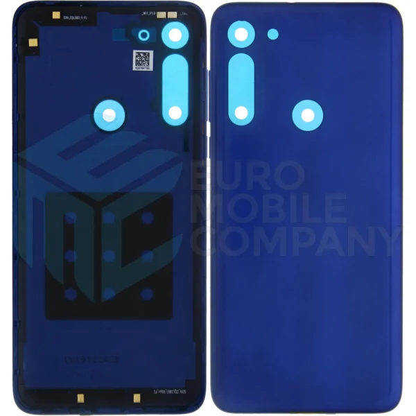 Motorola Moto G8 Back Cover Neon Blue Without Lens S948C64924 Service Pack