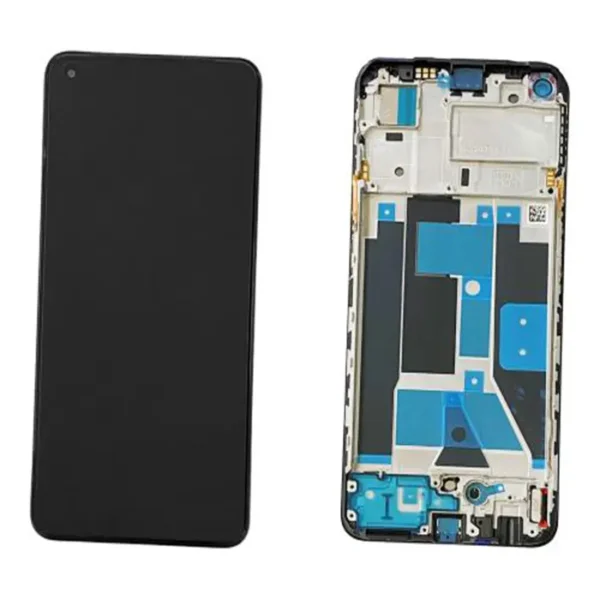 Realme 9 4G Display With Frame Black Service Pack