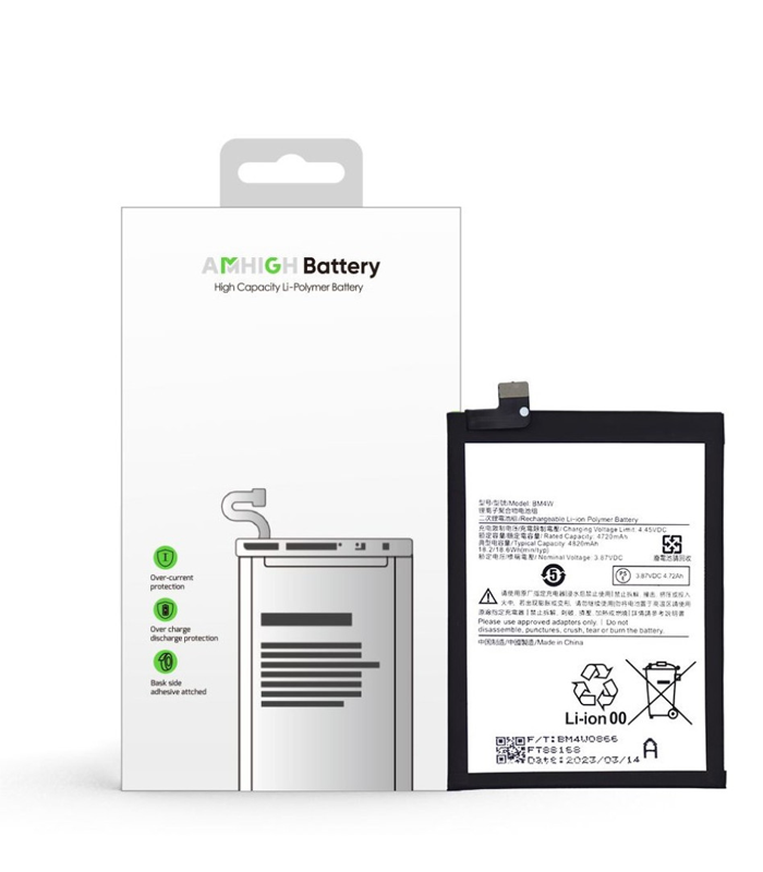 Xiaomi Mi 10T Lite (MZB07Z0IN) Battery BM4W - 4820mAh (AMHigh Premium)