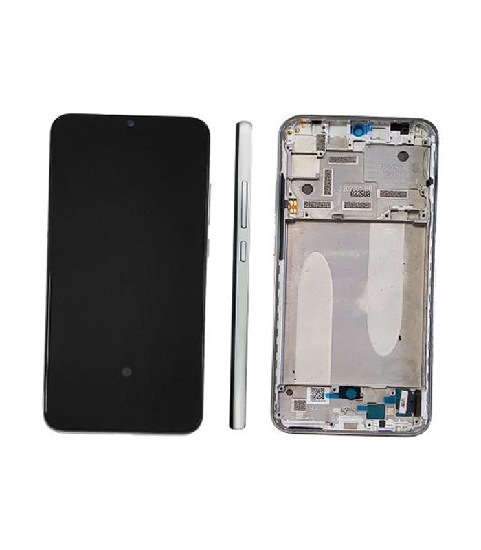 Xiaomi Mi A3 Display + Digitizer With Frame (5603100090B6) - Silver