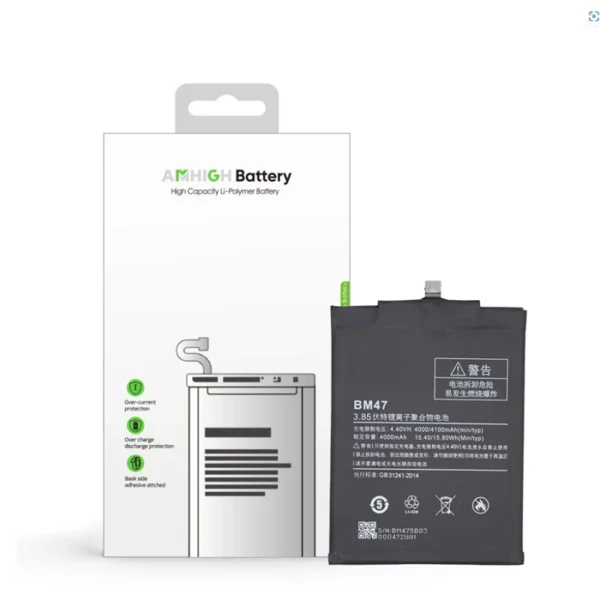 Xiaomi Redmi 3 Battery - BM47 - 4100mAh (AMHigh Premium)