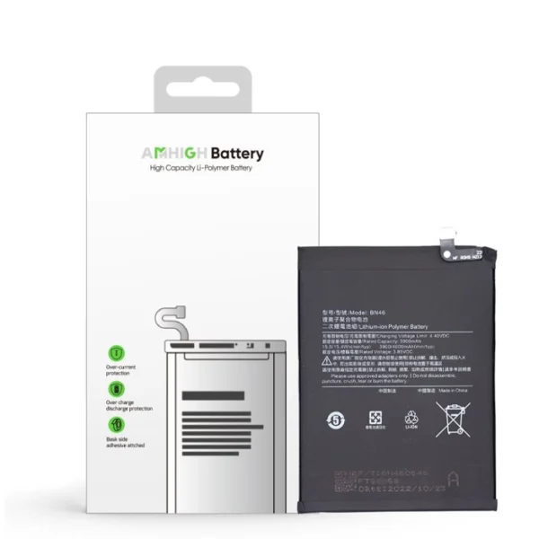 Xiaomi Redmi Note 6, Note 8, Note 8T Battery BN46 4000mAh (AMHigh Premium)
