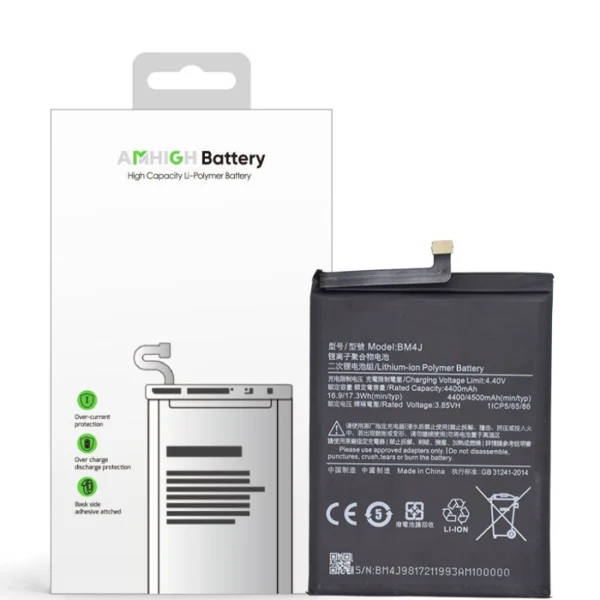 Xiaomi Redmi Note 8 Pro Replacement Battery BM4J - 4500 mAh (AMHigh Premium)