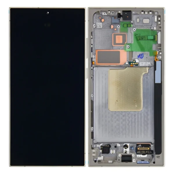 Samsung Galaxy S24 Ultra LCD Display With Frame Pre Assembled - Titanium Grey