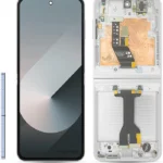 Samsung Galaxy Z Flip 6 LCD Display With Frame Service Pack - Silver Shadow