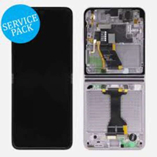 Samsung Galaxy Z Flip 5 Inner LCD Display + Frame Service Pack - Yellow