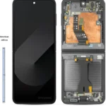 Samsung Galaxy Z Flip 6 Main LCD Display With Frame Absolute Black Service Pack