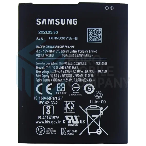 Samsung Galaxy A01 Core Battery EB-BA013ABY - 2920mAh OEM