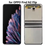Oppo Find N2 Flip (CPH2437) Main Display And Digitizer Without Frame Black OEM
