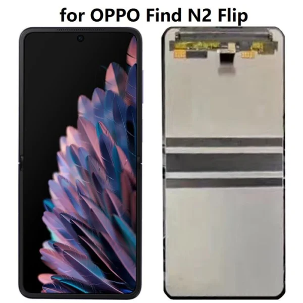 Oppo Find N2 Flip (CPH2437) Main Display And Digitizer Without Frame Black OEM