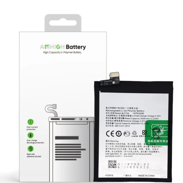 Oppo Find X2 Neo X2 Lite Reno 3 Pro Reno 3 5G Battery BLP755 - 3935mAh (AMHigh Premium)