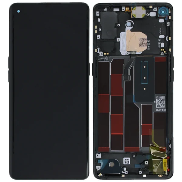 Oppo Reno 4 Pro 5G (CPH2089) Display Complete + Frame (4904736) - Space Black