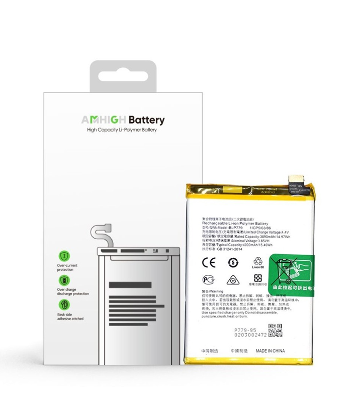 Oppo Reno4 Z 5G (CPH2065) Reno 4 Lite Battery BLP779 - 4000mAh (AMHigh Premium)