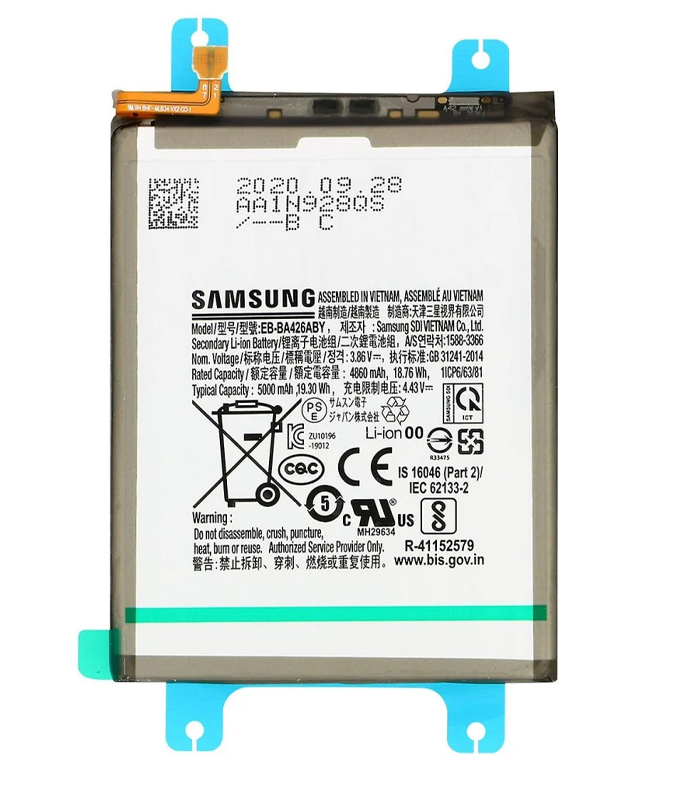 Samsung Galaxy EB-BA426ABY Battery (GH82-24377A GH82-25123A) - 5000 mAh