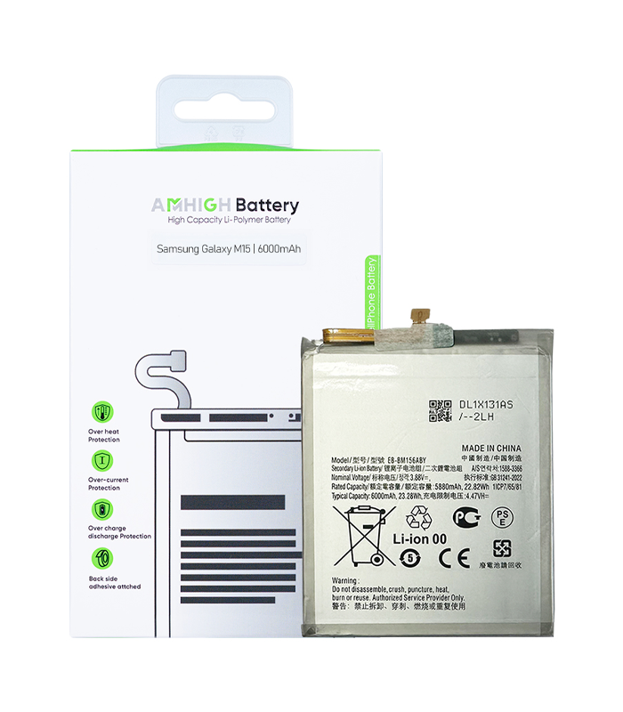 Samsung Galaxy M15 Battery EB-BM156ABY - 6000mAh (AMHigh Premium)