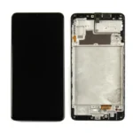Samsung Galaxy M22 LCD Display With Frame Black Soft-OLED