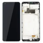 Samsung Galaxy M32 LCD Display With Frame Black Service Pack