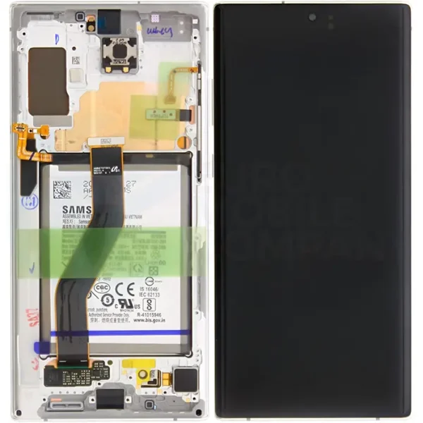 Samsung Galaxy Note 10 Plus LCD Display + Battery White Service Pack