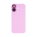 For Apple iPhone 16 Back Glass with Logo and Frame With NFC Flex Pink