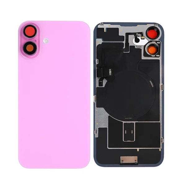 iPhone 16 Plus back Glass + Frame With NFC - Pink