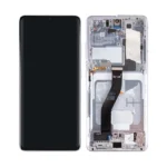 Samsung Galaxy S21 Ultra LCD Display With Frame Pulled Phantom Silver