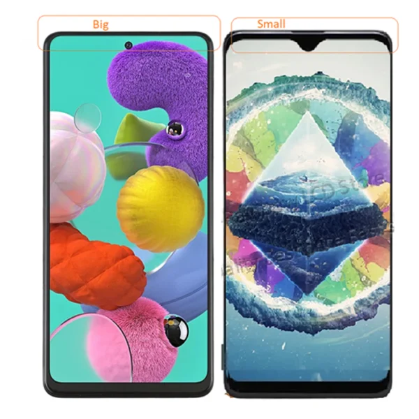 Samsung Galaxy A51 LCD Display With Frame In-Cell – Zwart