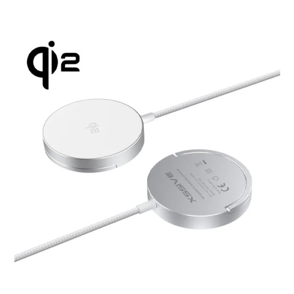 Xssive 15W Wireless Magnetic Charger with Stand XSS-MSW2 - Wit