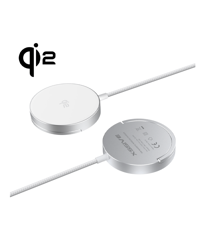 Xssive 15W Wireless Magnetic Charger with Stand XSS-MSW2 - Wit