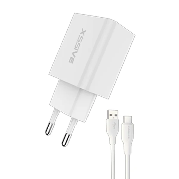 Xssive 18W QC Quick Charger & USB-C Cable XSS-AC61W2IN1 - Wit