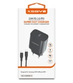 Xssive 25W PD3.0 Super Fast Charger with C-C Cable XSS-AC66NB - Zwart