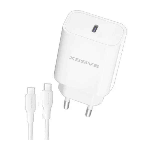 Xssive 25W PD3.0 Super Fast Charger with C-C Cable XSS-AC66NW - Wit