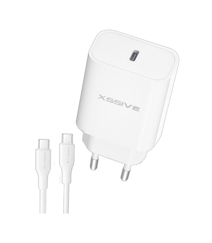 Xssive 25W PD3.0 Super Fast Charger with C-C Cable XSS-AC66NW - Wit