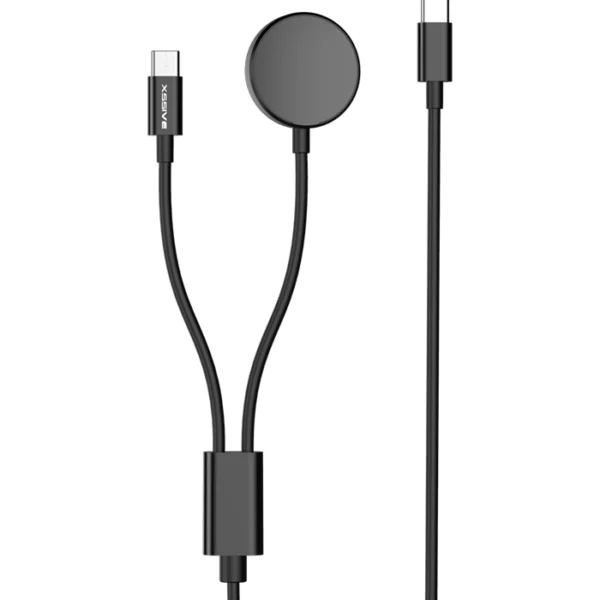 Xssive 2in1 Charging Cable for USB-C & Samsung Watch XSS-WATCH5 2IN1 - Zwart